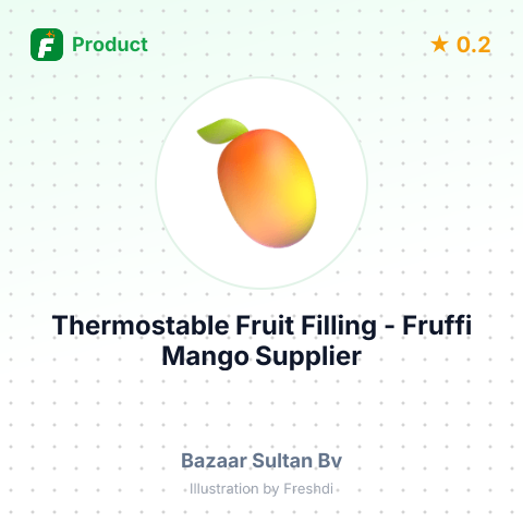 Thermostable Fruit Filling - Fruffi Mango – summary card, no photo uploaded yet