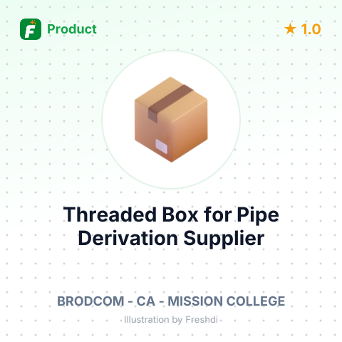 Threaded Box for Pipe Derivation – summary card, no photo uploaded yet