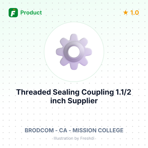Threaded Sealing Coupling 1.1/2 inch – summary card, no photo uploaded yet