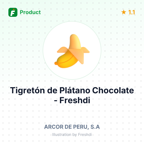 Tigretón de Plátano Chocolate – summary card, no photo uploaded yet