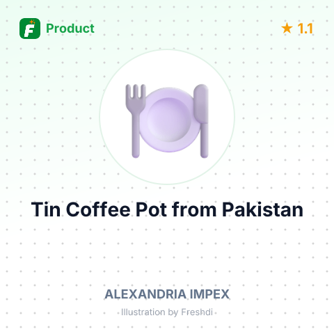 Tin Coffee Pot – summary card, no photo uploaded yet