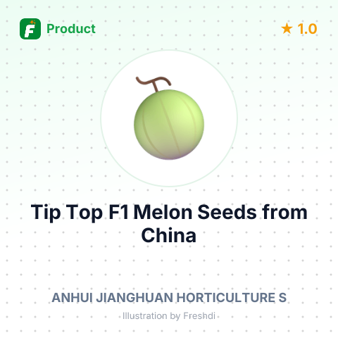 Tip Top F1 Melon Seeds – summary card, no photo uploaded yet