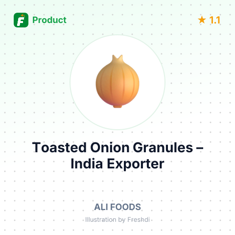 Toasted Onion Granules – summary card, no photo uploaded yet