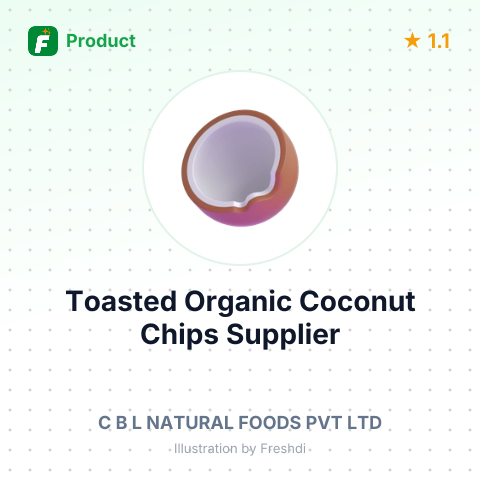 Toasted Organic Coconut Chips – summary card, no photo uploaded yet