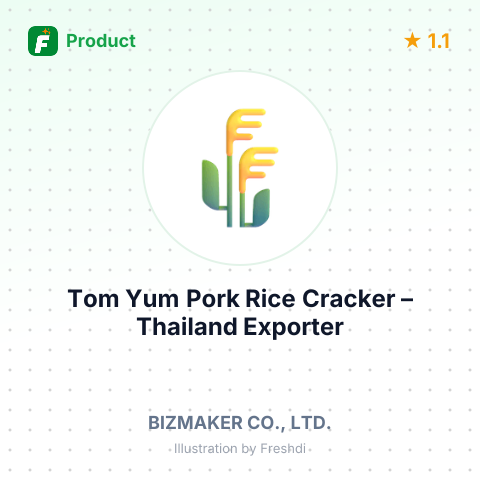 Tom Yum Pork Rice Cracker – product summary card, no photo uploaded yet
