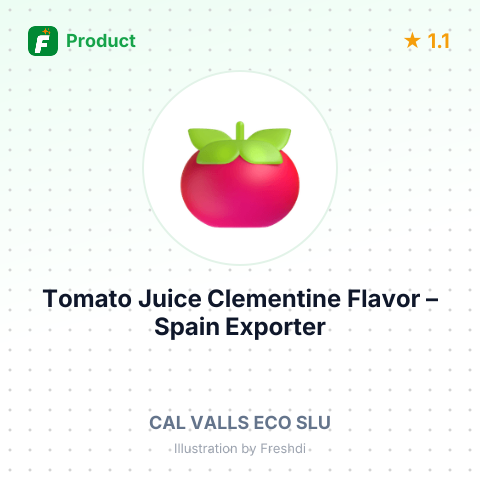 Tomato Juice, Clementine Flavor – summary card, no photo uploaded yet
