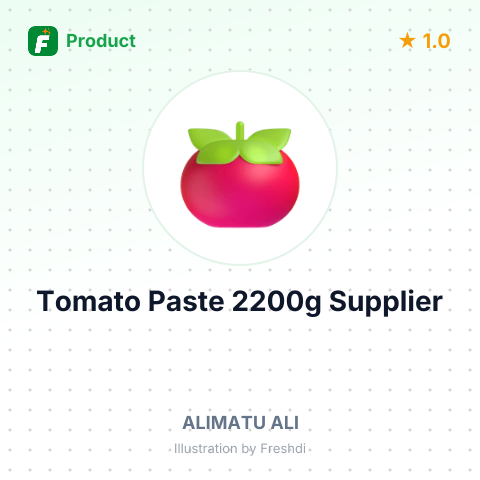 Tomato Paste 2200g – summary card, no photo uploaded yet