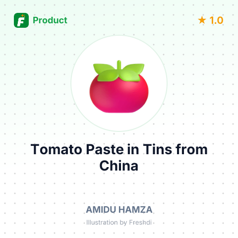 Tomato Paste in Tins – summary card, no photo uploaded yet