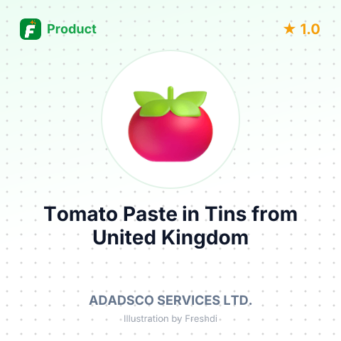 Tomato Paste in Tins – summary card, no photo uploaded yet