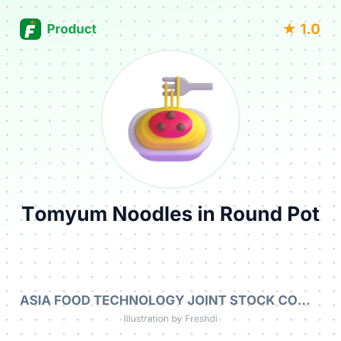 Tomyum Noodles in Round Pot – product summary card, no photo uploaded yet