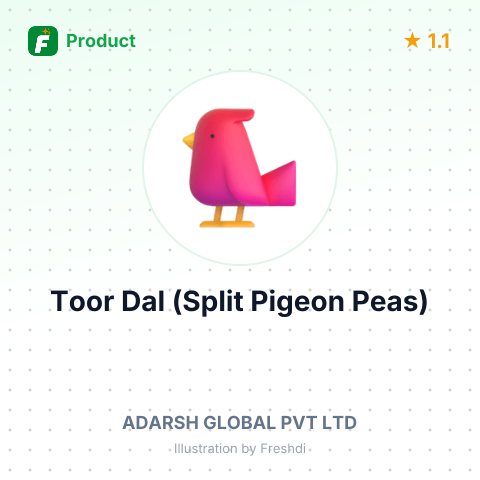 Toor Dal (Split Pigeon Peas) – summary card, no photo uploaded yet