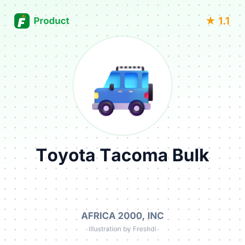Toyota Tacoma 4X4 – summary card, no photo uploaded yet