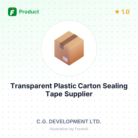 Transparent Plastic Carton Sealing Tape – summary card, no photo uploaded yet