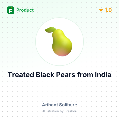 Treated Black Pears – product summary card, no photo uploaded yet