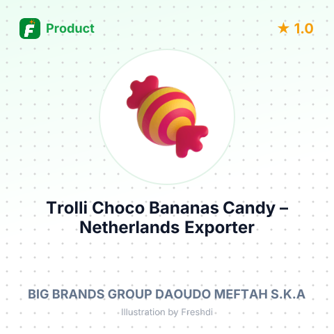Trolli Choco Bananas Candy – summary card, no photo uploaded yet