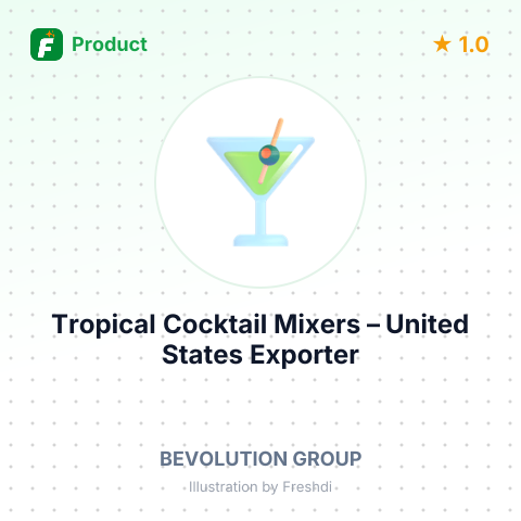 Tropical Cocktail Mixers – summary card, no photo uploaded yet
