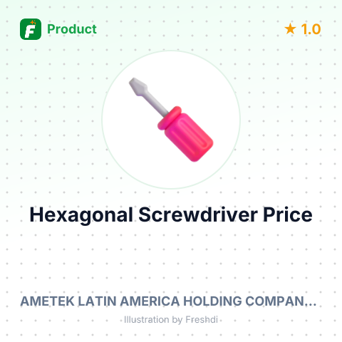 T-shaped Hexagonal Screwdriver – summary card, no photo uploaded yet