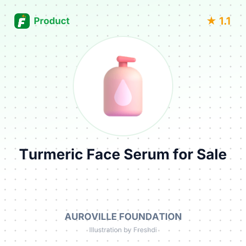 Turmeric Face Serum with Papaya Extract – summary card, no photo uploaded yet