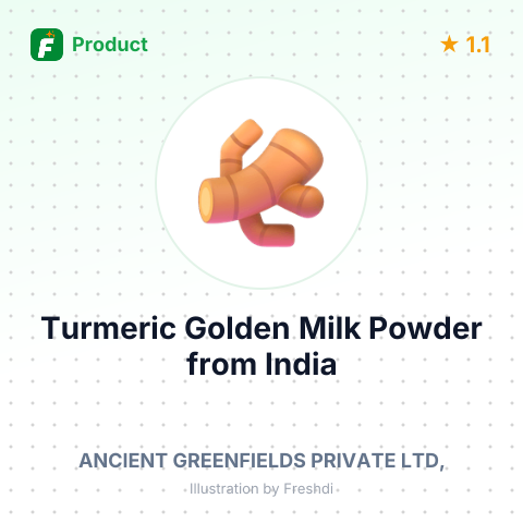 Turmeric Golden Milk Powder – summary card, no photo uploaded yet