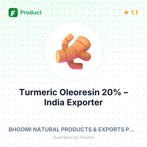 Turmeric Oleoresin 20% – summary card, no photo uploaded yet
