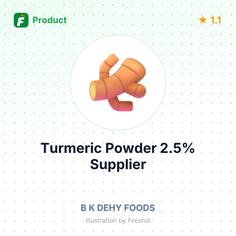 Turmeric Powder 2.5% (A Grade) – summary card, no photo uploaded yet