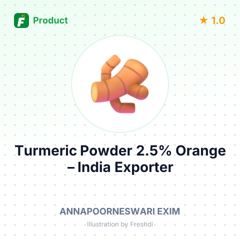 Turmeric Powder 2.5% Orange – summary card, no photo uploaded yet