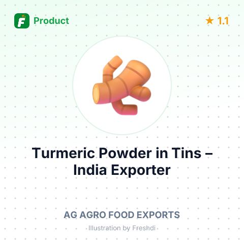 Turmeric Powder in Tins – summary card, no photo uploaded yet