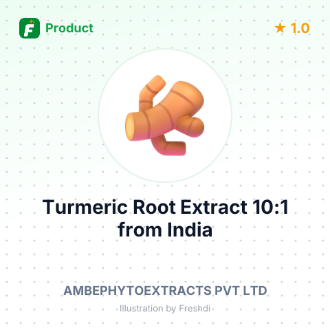 Turmeric Root Extract 10:1 – summary card, no photo uploaded yet