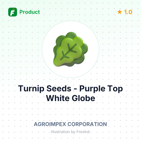 Turnip Seeds - Purple Top White Globe – summary card, no photo uploaded yet