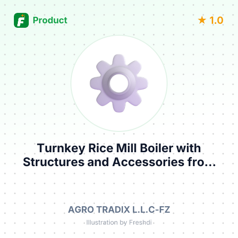 Turnkey Rice Mill Boiler with Structures and Accessories – summary card, no photo uploaded yet