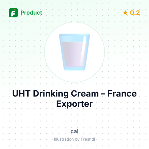 UHT Drinking Cream – summary card, no photo uploaded yet