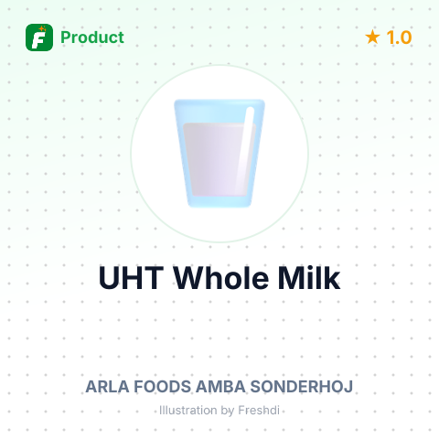 UHT Whole Milk – summary card, no photo uploaded yet