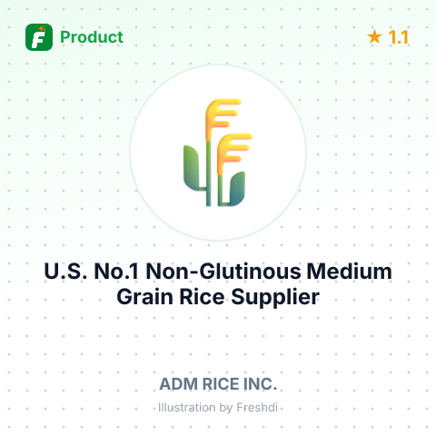 U.S. No.1 Non-Glutinous Medium Grain Rice (Calrose Variety) – summary card, no photo uploaded yet