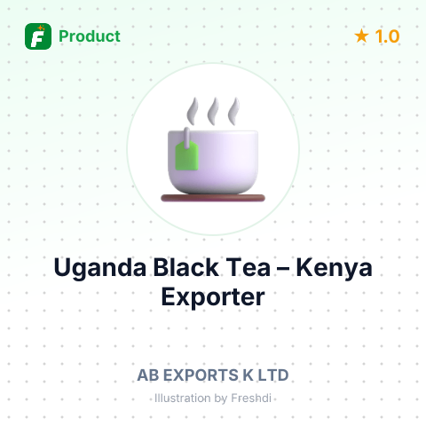 Uganda Black Tea – summary card, no photo uploaded yet