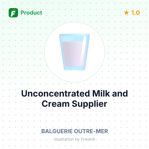 Unconcentrated Milk and Cream – summary card, no photo uploaded yet
