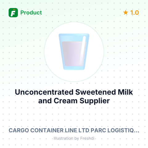 Unconcentrated Sweetened Milk and Cream – summary card, no photo uploaded yet