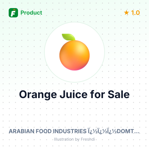 Unfermented Orange Juice with Brix Value <= 20 – summary card, no photo uploaded yet