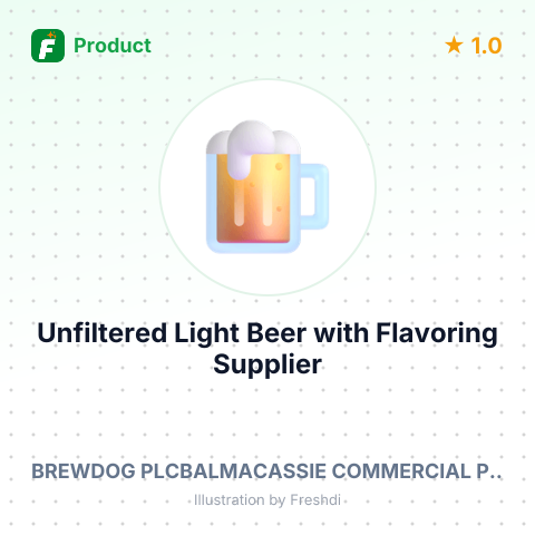 Unfiltered Light Beer with Flavoring – summary card, no photo uploaded yet