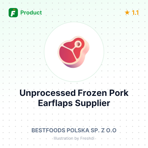 Unprocessed Frozen Pork Earflaps – summary card, no photo uploaded yet
