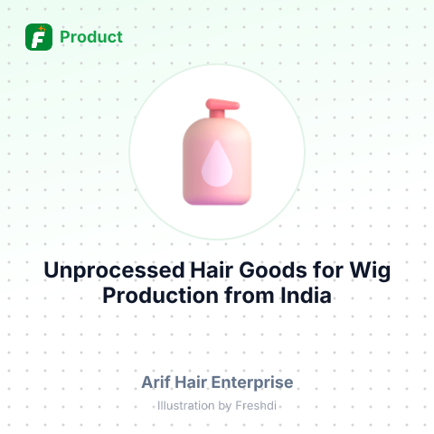 Unprocessed Hair Goods for Wig Production – summary card, no photo uploaded yet