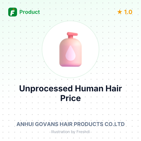 Unprocessed Human Hair for Wig Production – summary card, no photo uploaded yet