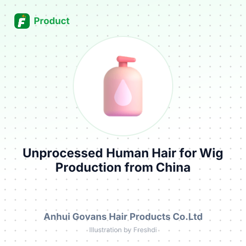 Unprocessed Human Hair for Wig Production – summary card, no photo uploaded yet