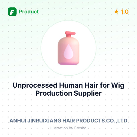 Unprocessed Human Hair for Wig Production – summary card, no photo uploaded yet