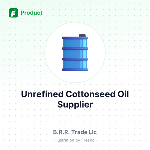 Unrefined Cottonseed Oil – summary card, no photo uploaded yet