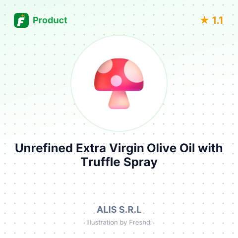Unrefined Extra Virgin Olive Oil with Truffle Spray – summary card, no photo uploaded yet