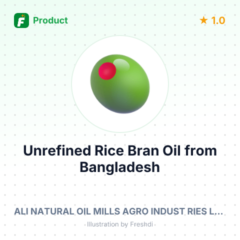 Unrefined Rice Bran Oil – summary card, no photo uploaded yet