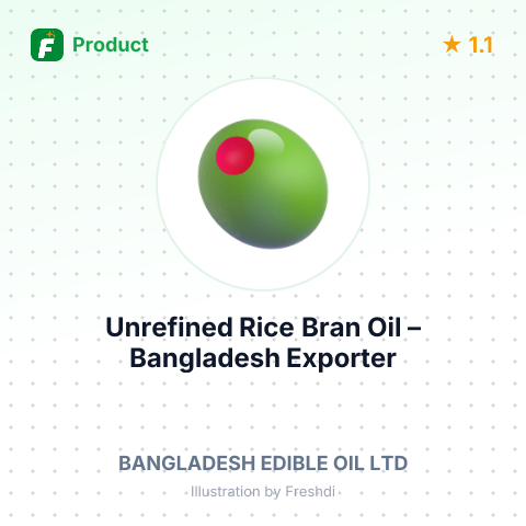 Unrefined Rice Bran Oil – summary card, no photo uploaded yet