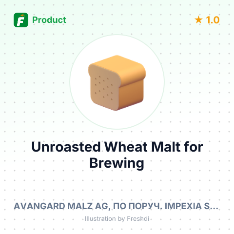 Unroasted Wheat Malt for Brewing – summary card, no photo uploaded yet