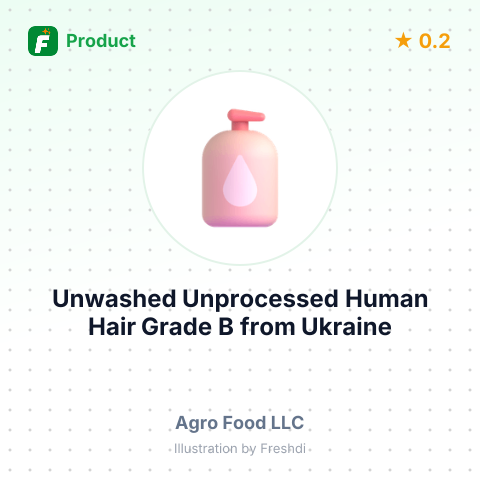 Unwashed Unprocessed Human Hair Grade B – summary card, no photo uploaded yet