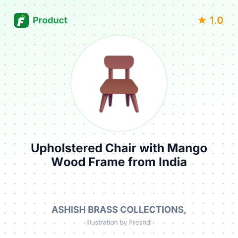 Upholstered Chair with Mango Wood Frame – summary card, no photo uploaded yet